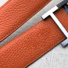 Belt 35mm Man Belt Designer Belt Designer Real Calfskin gjord av Titanium Steel Gold-Plated Official Reproductions Factory Direct Sales Fashion Best Selling 010