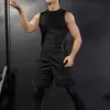 Mannen Tank Tops Mannen Compressie Sneldrogend T-Shirt Vest Mouwloos Stretch Gym Sport Tank Tops 230628