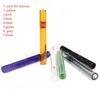 Pipe per fumatori Punte in vetro riutilizzabili Tubo porta tabacco per erbe Pyrex spesso 12 mm di larghezza 10 cm di lunghezza Shrink Eye Type Smoke Pipe Straight Noz Otkfq