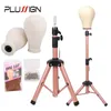 Wig Stand Wig Styling Stand With Canvas Head And T Pins Plussign Styrofoam Mannequin Head Canvas Block Head Wig Styling Tools For Salon 230629