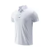 LUU T-shirt da uomo T-shirt sportiva a maniche corte Camicia POLO da lavoro da uomo manica corta Abbigliamento casual Traspirante Fitness Asciugatura rapida Top jogging