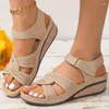 s Wedge Women Lightweight Heels Summer Sandals Shoes for Elegant Low Heel Wedges Sandalias Mujer S 411 andal hoe andalia