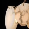 Lampes suspendues Moderne Dolomite Led Lustre Éclairage Lustre Cuivre Décor À La Maison Lampe Salle À Manger Salon Suspensions