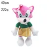 Toptan Anime 40 CM sonic Kirpi Büyük boy peluş oyuncak çocuk oyun arkadaşı kanepe atmak yastık tatil hediye pencere dekorasyonu