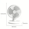 Small Fan, 18650 Battery, 3000mAh, Charging 5-6 Hours When The Light Is On, The First Gear Is Used For 7 Hours; 5 Hours In Second Gear; Third Gear 3 Hours, Fourth Gear 2 Hours