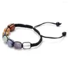 Bangle ZG Hand Woven Natural Stone Pärlade armband Sticked Tiger Eye Topaz Agate Colorful For Women Man Fashion Crystal