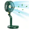 1pc, Folding Fan, 5200mAh Multiple Colors Available 300lM High Lumen Table Lamp Portable And Compact Fan Lamp Folding Fan