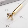 펜 20pcs/set kawaii crystal ball pen 셀 볼 컬러 소녀 스쿨 문구 사무용품을위한 대형 다이아몬드 볼 포인트 펜