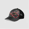 Casquette de baseball pour hommes et femmes, chapeau Design tigre animal brodé serpent, casquette de sport de golf réglable, casquette d'été