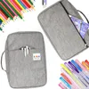 Sacs 300 emplacements de grande capacité sac à crayons de crayon coloré porte-crayons marqueurs aquarelle organisatrice de stylos en gel coque papeterie pochettes de pochettes