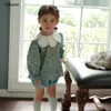 Rompers 2023 Vintage Baby Girl Clothes Outfit Sets for Early Autumn Kids Floral Long Sleeve Blouse Tops and Shorts Children Playwears 230628