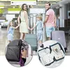 Sacos de armazenamento Saco de higiene de viagem 8 pçs Homens Mulheres Cosméticos Conjunto Organizador de Maquilhagem Roupa interior Meias Sapatos Artigos de Higiene Pessoal Acessório