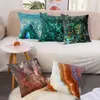 Cushion/Decorative Marble Pattern Polyester Printed Square Cover Car Sofa Cover Simple Home Furnishings Can Be Customized