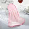 2024 Household Kitchens And Bathrooms Use Absorbent Quick Drying Hand Towels Hangable Thickened Coral Velvet Towel Hand Towel