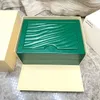 Jewelry Boxes High Quality Luxury Green Watch Box Accessories Display Case Automatic Can Customized Top Super Watches Factory 230628