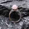 Reiki Healing Stones Amethysts ringar Justerbar naturlig kristall Jade Agate Rings for Women Party Wedding Jewelry