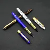 Pens 15 stks Nieuwe marmeren lijn Fountain Pen Dragon Pen Vintage 0,5 mm Nib inkt Pennen voor het schrijven van zakelijke handtekening Penkantoorbenodigdheden