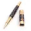 Pens Limited Edition Elizabeth Fountain Pen 4810 M Nib Luxury Metal Gold Rollerball stylos pour écriture Gift Set Stationary Supplies