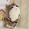 Almofada/almofada decorativa macia para animais, gatos engraçados, simulação criativa, almofadas para gatos, cães, brinquedos, engraçado, presente de aniversário, almofada de pelúcia