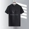 Camisas de verão de grife para homens tops letras de luxo bordadas camisetas masculinas roupas femininas de manga curta camisetas masculinas