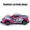 ElectricRC Car Flip Stunt Car Alloy Pull Back 4wd Racing Car Model Cool Graffiti Friction Diecasting Toys For Kids Boys Children Christmas Gift 230629