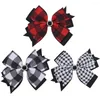 Hair Accessories Oaoleer Cute Plaid Hiar Bows With Clip Linen Fabric Clips For Girls Children Hairgrips Handmade