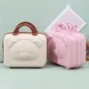 Suitcases 14-inch Small 3D Bear Hand Luggage With Lock Password Women Makeup Travel Case For Toiletries Cartoon Storage Suitcase Organizer