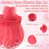 Rose vibrator met tong clitoris tepel vibrerende stimulator orale masturbator volwassen goederen voor vrouwen vrouwelijk