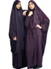 Abbigliamento etnico 10 colori Abito hijab con cappuccio per donne musulmane Indumento da preghiera Jilbab Abaya Lungo Khimar Copertura completa Abito Ramadan Abbigliamento islamico