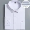 Camisas de vestir de los hombres grandes S8XL Camisa sin bolsillo de color sólido de alta calidad Oficina Ocio Negocios Estilo de bolsillo Algodón 230628