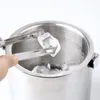 Secchielli e refrigeratori per il ghiaccio Secchiello per ghiaccio a doppia parete 1.3L 3.2L Contenitore per cubetti di ghiaccio in acciaio inossidabile con pinza per ghiaccio Coperchio a clip per conservare e raffreddare il bar 230628