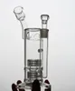 Rak flaska Mobius Birdcage Perkolator Vattenpipor Glas Bong Stereo Matrix Sidovagn Tjock rökvattenpipa med däck Rejäl duttarriggar 18 mm skål