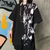 Kvinnor BLOUSES Black Streetwear for Women Blus Tie Dye Shirt Button Up Tops Clothes Alt Alternative Clothing Cardigan Korean Fashion