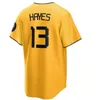 Camisas de beisebol 2023 McCutchen 21 Roberto Clemente Jerseys 32 Henry Davis Starling Marte Francisco Cervelli Kent Tekulve Chris Archer Gregory Polanco Baseball