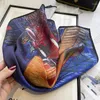 Scarves Painting Series Art Style Sunscreen Shawl Spring And Summer Imitation Silk Scarf Satin Versatile