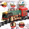 ElectricRC Pista Telecomando Pista Treno Auto Simulazione classica Acqua Vapore Ferrovia elettrica Set Regalo di Natale Giocattolo educativo per bambini 230628