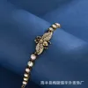 2023 Gujia/Light Luxury Edition Small and Slim Classic Bee Set Diamond Bracelet/Super Quality