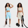 Yoga Outfit Base Pace Короткие шорты в рубчик с высокой посадкой 8 дюймов, невесомое покрытие, эластичные в четырех направлениях беговые шорты для йоги со скрытым карманом 230629