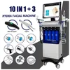 Puissant 10 en 1 machine faciale visible d'hydre avec l'équipement de beauté d'hydrodermabrasion de machine faciale d'analyseur de peau pour le commerce