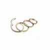 Navel Bell Button Rings 10pcslot 316L Steel Seamless Hinged Segment Ring Clicker Ear Cartilage Nose Hoop Septum Shine CZ 16Gx681012mm 230628