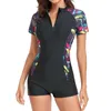 Maillot de bain imprimé maillot de bain une pièce fermé grande taille maillots de bain sport surf piscine femmes natation maillot de bain filles plage baigneur été HKD230628