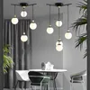 Chandeliers Pendant Lamp Led Art Chandelier Light Magic Bean Glass Ball Minimalist 7-9-11 Indoor Living Room Home Decoration