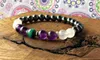 Strand Hematite RoseQuartz Purple Quartz And Malaquite Bracelet Protection Wrist Mala Yoga Stress Relief Fashion Jewelry