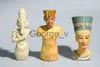 Minifig عالية الجودة عمل الشكل الفرعون المصري القديم توت عنخ آمون مصر كليوباترا الأميرة تمثال نصفي نموذج دمية ديكورات المنزل J230629