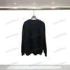 xinxinbuy Männer Frauen Designer Sweatshirt Hoodie Paris Jacquard Brief Pullover Paris Bekleidung schwarz weiß S-2XL