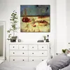 Vrouwelijk Canvas Art Stilleven met Kersen Paul Gauguin Schilderijen Handgemaakt Romantisch Modern Slaapkamer Decor