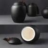 その他の猫は、ペットのための黒い火葬のurns ceramic ceramic urn lime ceepsake funeral casaket memoria urne home fireplaces burial 230628