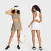 Tennis Skirts Mermaid Curve Golf Women's Clothes Shorts Side-Pleat High-Rise Tennis Skirts Pocket in the Liner Cool Smooth Feel Running Skirt 230629