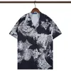 Heren zomerontwerper shirts mode Hawaii bloemenprint casual shirt mannen vrouwen slank fit korte mouw strandkleding