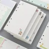 Ring Binder A5 A6 Planner Refill Loose Leaf Spiral Notebook Filler Paper Travel Journal Color Page Refills